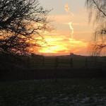 Sonnenuntergang auf dem Lubblerhof